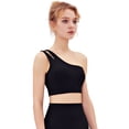 thumbnail image 3 of Qarigey Sujetador deportivo Fitness Top Gym Outfit Diseño sexy Multiusos Running Recortado Transpirable High Impact Crop Athletic Ropa interior Negro/M, 3 of 6