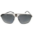 thumbnail image 2 of Versace VE 2238 Metal Unisex Rectangle Polarized Sunglasses Gunmetal 61mm Adult, 2 of 4