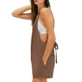 thumbnail image 4 of GILIGEGE Womens Rompers Jumpsuits Summer Vacation Beach Outfits 2025 Shorts Overalls Jumpers Loose Casual Soft Fashion Clothes Solid Color Shorts Summer Sleeveless Shortall Vacation Jumpsuits, 4 of 7