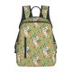 thumbnail image 1 of Balery Snake And Floral Mochila ligera para hombre y mujer: duradera e impermeable, ideal para la escuela, el trabajo, viajes y uso diario., 1 of 7