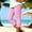Pink women's capri pants a1, variant on Cagogo Women's Capri Pants Stretch Casual Solid Summer Beach Lounge Trousers Elastic Waist Cropped Leggings Vacation Fit, Army Green L