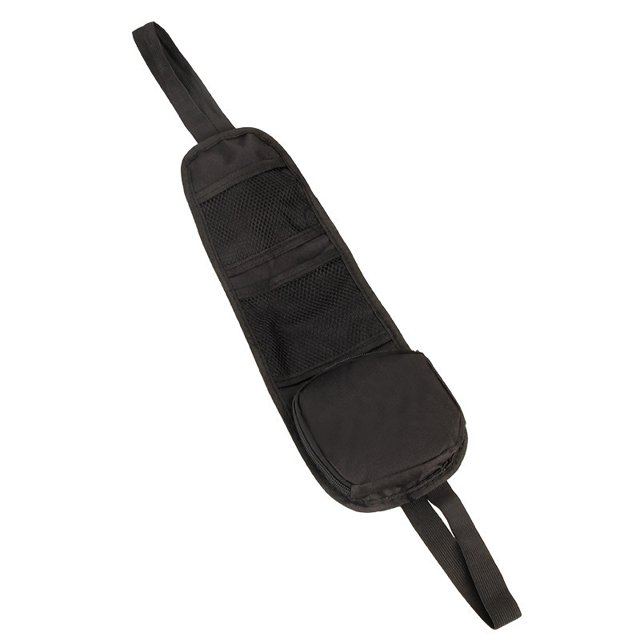 Bolsillo colgante lateral para asiento de automóvil, bolsa de malla de almacenamiento y almacenamiento de múltiples bolsillos para automóvil 42 * 14 cm 1 pieza negro Sailing Electrónica