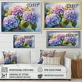 thumbnail image 4 of Designart "Hydrangea Sunset In Pink And Purple" Hydrangea Floater Framed Canvas Art Print, 4 of 5