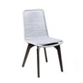 thumbnail image 2 of Afuera Living 19" Modern Wood Patio Dining Chair in Silver (Set of 2), 2 of 8