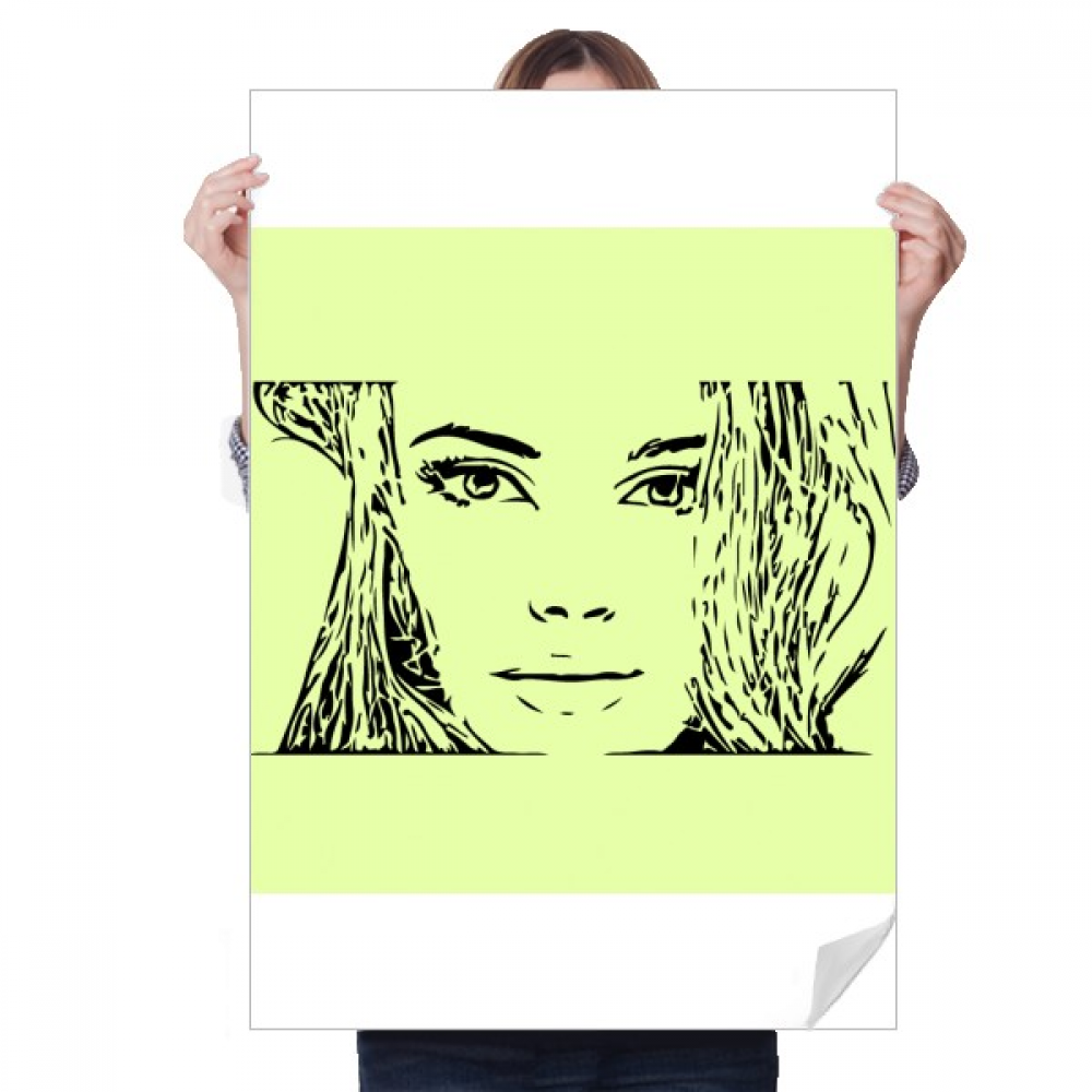 Beautiful Elegant Women Glamour Comely Sticker Decoration Poster