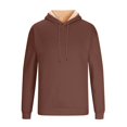 thumbnail image 6 of Men's Sherpa Lined Pullover Hoodie Thick Fleece Kangaroo Pocket Winter Windproof Warm Athletic Clothes, 6 of 6