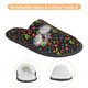 thumbnail image 3 of Balery Berries Pantuflas de Casa de Felpa Silenciosas con Diseño Estampado, Zapatillas Cómodas Antideslizantes de Algodón para Interior-Large, 3 of 8