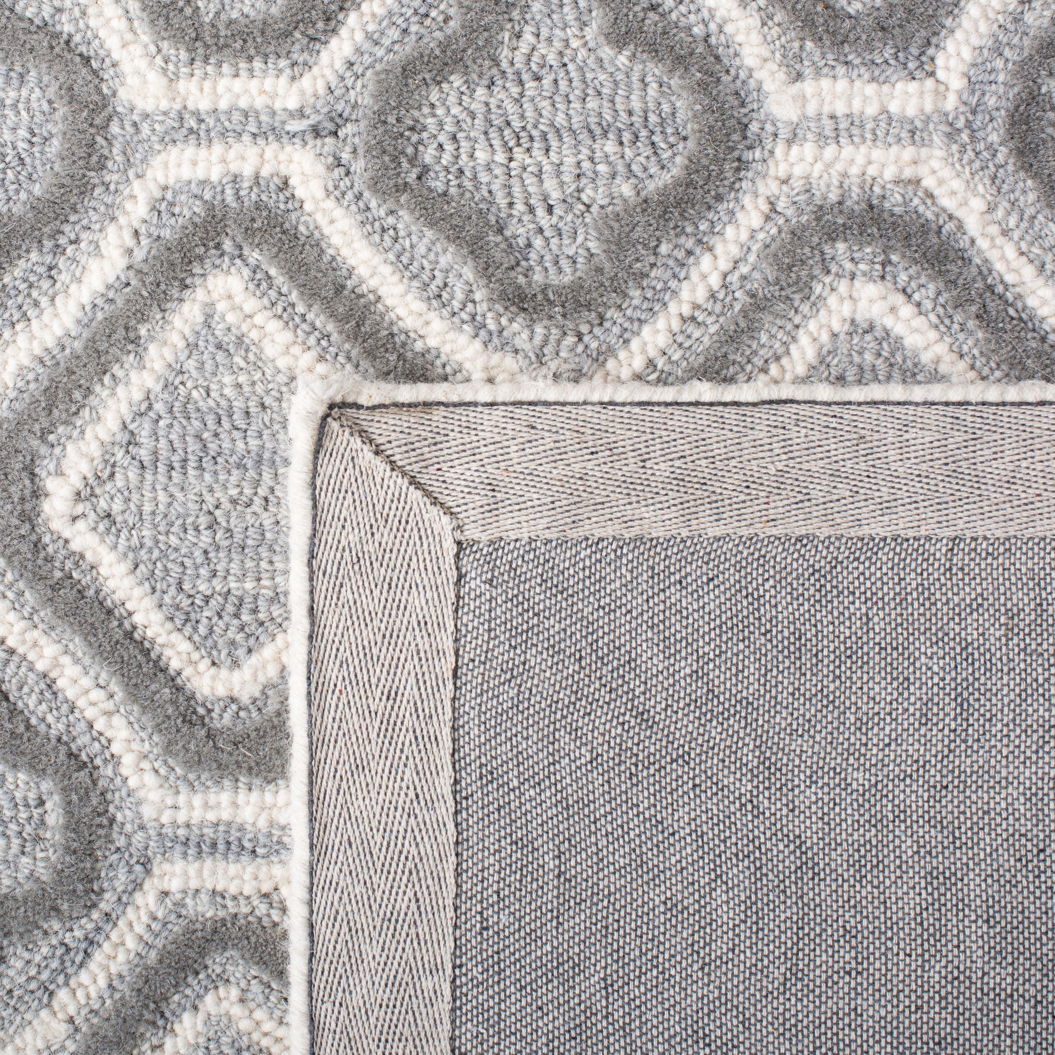 Safavieh Metro Nick Geometric Area Rug, Ivory/Gray, 6' x 6' Square