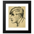 thumbnail image 2 of Ilmari Aalto 12x14 Black Modern Framed Museum Art Print Titled - Composer Uuno Klami, Caricature (1933), 2 of 5