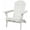 White, variant on CQSXDA Classic Wooden Adirondack Lounge Chair in Natural Finish Embossed Grain Design with Folding Feature for Gardens and Patios, White