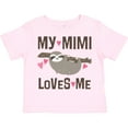 thumbnail image 3 of Inktastic My Mimi Loves Me Sloth Girls Toddler T-Shirt, 3 of 5