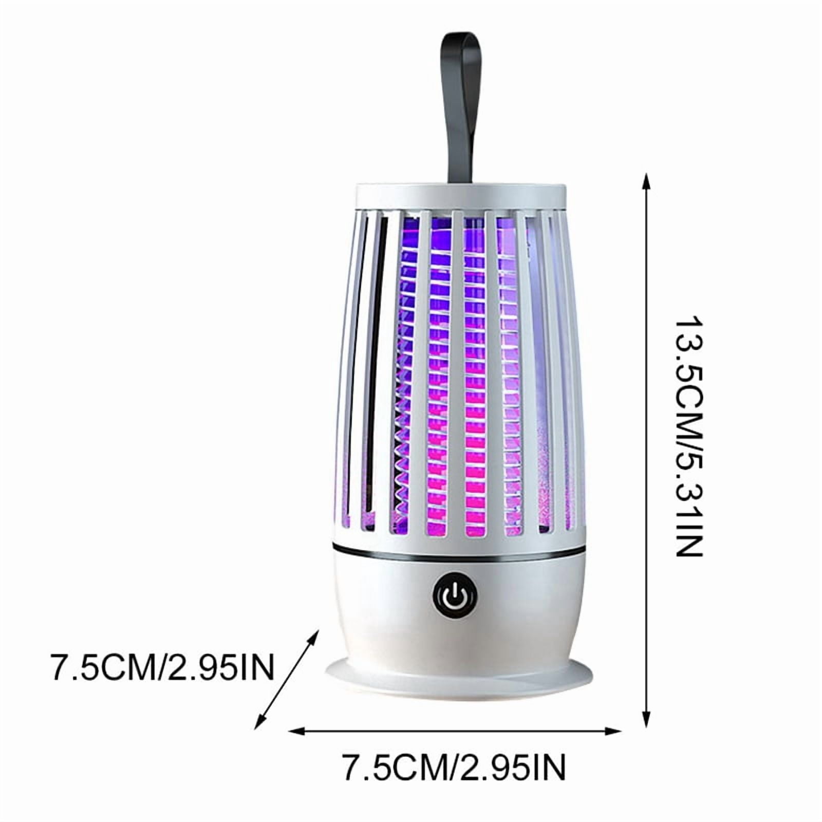 2X Electric Fly Catcher USB Rechargeable Electric Mosquito Swatter Electric Fly Trap with Night Light,A