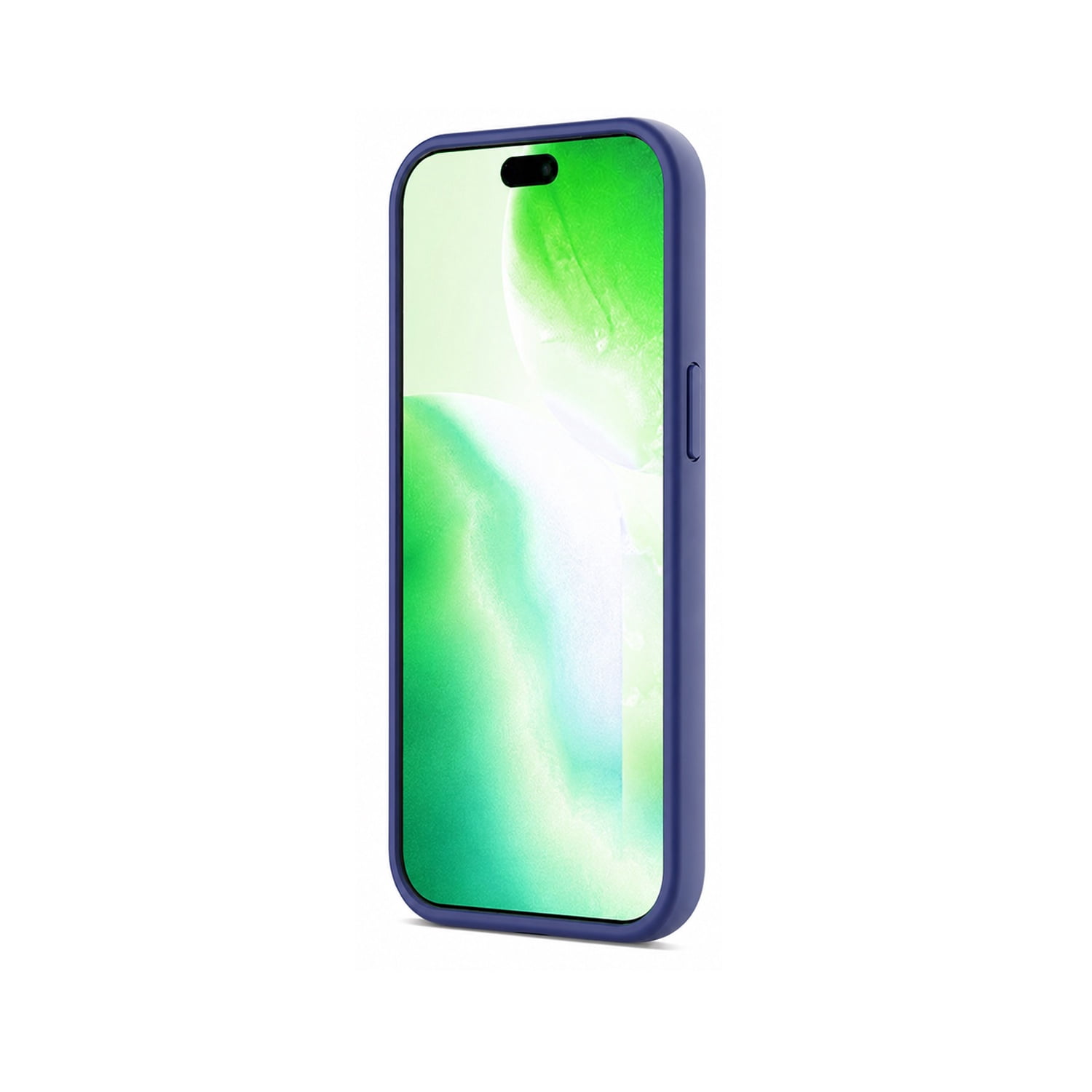 Smooth Silicone Wireless Charging Case for iPhone 17 Pro Max - Navy Blue