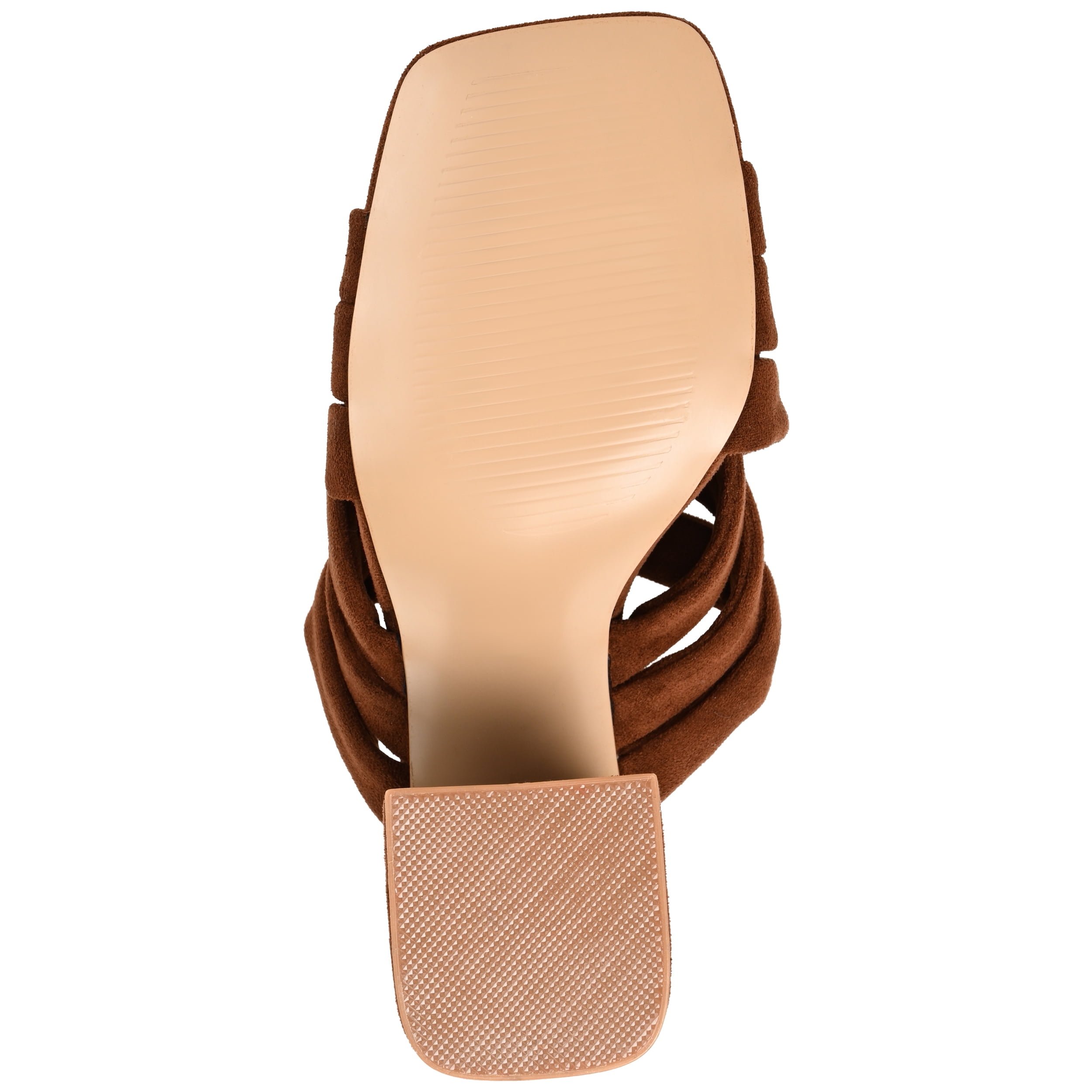 Journee Womens Dorisa Open Square Toe Block Heel Sandals