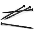 thumbnail image 5 of AUKAR Plastic Landscape Edging Stakes, 8 inch - Spiral Nylon Spikes for Garden Border, (Black), 5 of 5