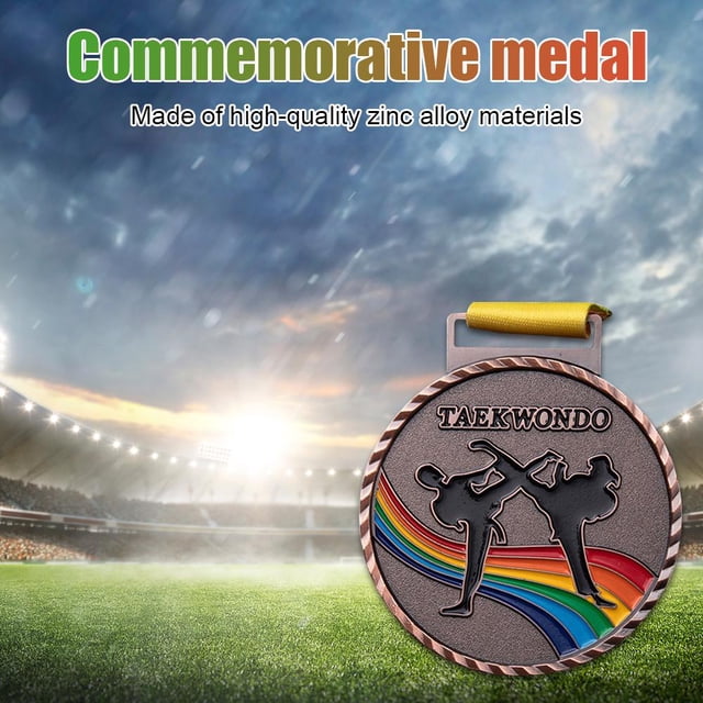 Juego deportivo Medallas Ganador Premio Hornear Pesca Taekwondo Medallas (Cobre) Likrtyny Para Estrenar