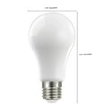 thumbnail image 5 of Satco S12435 A19 LED Filament Light Bulbs 1500 Lumens 13.5 Watt E26 Medium Base 4000K Dimmable (6 Pack), 5 of 5