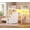 White, variant on Bunk Bed Twin Over Twin with L-Shaped Desk, Stairs, 7 Drawers,Twin Bunk Beds with LED Lights & Charging Station,Metal Grid Panel, Safety Guardrails, Space Saving,Black