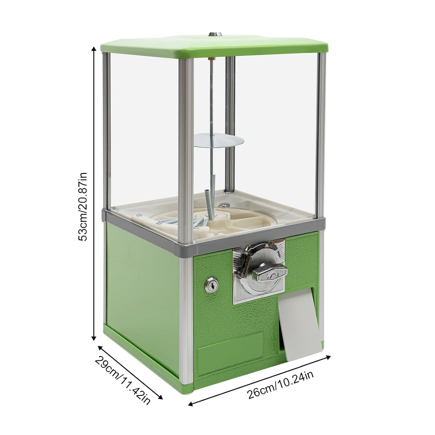 Vending Machine,Gumball Machine Commercial Candy Dispenser Machine Automatic Candy Gumball Dispenser Machine for Game Stores and Retail Stores