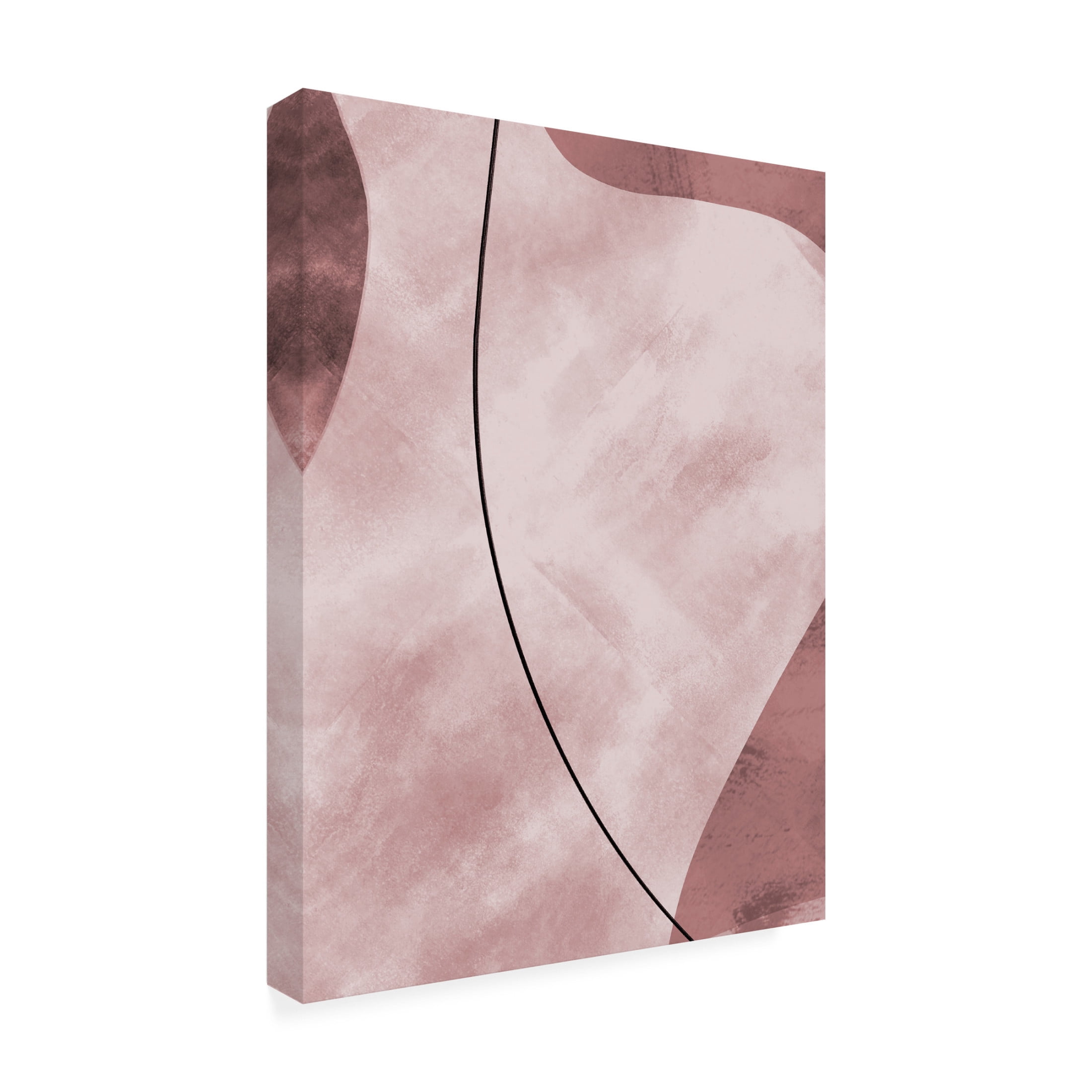 Trademark Fine Art Pictufy Studio II Abstract Shapes Pink Canvas Wall Art