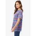 thumbnail image 3 of Woman Within Plus Size Perfect Printed Short-Sleeve Crewneck Tee, 3 of 6