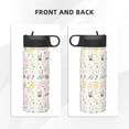 thumbnail image 3 of Bingfone Summer Rabbit Print 18oz Sports Insulated Kettle With Straw, Leakproof & BPA Free, Drinking Sports Water Bottle for Fitness, Gym & Outdoor, 3 of 8
