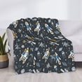thumbnail image 3 of Yiaed Space Cars Print Blanket Throw Blanket Soft Cozy Flannel Blanket for Home Bed Sofa Couch Chair-80"x60", 3 of 6