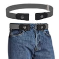 thumbnail image 2 of QURATI No Buckle Belts for Men Women, Invisible Elastic Buckless Belts | Adjustable Stretch Buckless Belts for Men, Comfortable Buckleless Belt Men for Jeans, Daily & Casual Wear, 2 of 5