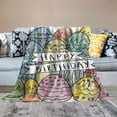 Chilfamy Easter Eggs Annabel Kidston Naive Art Print Flannel Throw ...