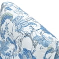thumbnail image 6 of Floral Accent Chair, 360-Degree Swivel Single Sofa Chair with Point-Tufted Backrest & Square Arms, Mid-Century Modern for Living Room Bedroom Office, Blue, 6 of 14