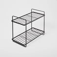 thumbnail image 3 of 2 Tier Space Saving Vanity Organizer Rust Resistant Steel Construction Countertop Cabinet Storage for Bathroom Canisters Bottles Washcloths with Top Handles, 3 of 5