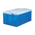 thumbnail image 1 of 64 Liter Snap-Lid Storage Bin, Transparent Blue, 1 of 1