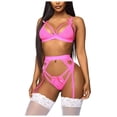 thumbnail image 2 of Lingerie for Women Erotic Lace Strap Garter Belt Fashion Set, 2 of 3