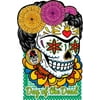 Day of the Dead Frida Skull - Large - 4.5" x 6" - Die Cut Vinyl Sticker