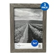 thumbnail image 3 of (4 pack) Mainstays - 5x7 Picture Frame - Rustic Gray Gallery Linear Program Tabletop & Wall Photo Frame, set of 3, 3 of 8