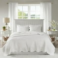 thumbnail image 6 of Noaman 3 Piece Reversible Scalloped Edge Quilt Set White Full/Queen, Microfiber Cotton Filled Bedding with Sham, 6 of 14