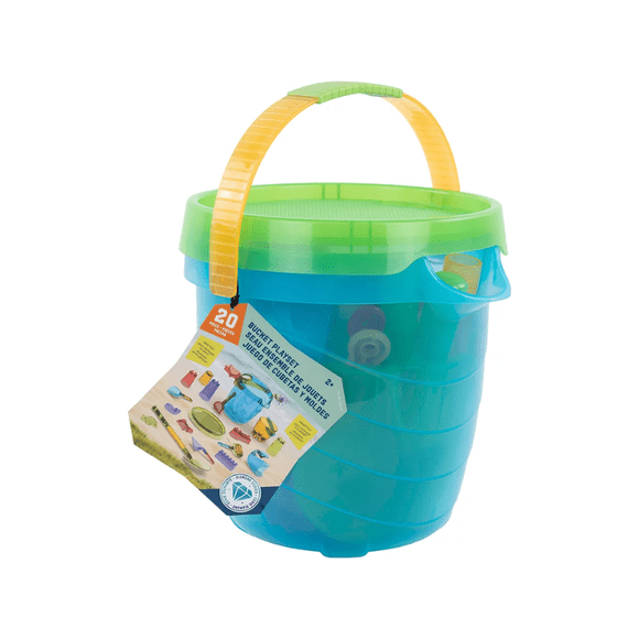 Juego de Cubetas y Moldes para Playa 20 Piezas Juguete Infantil para Arena