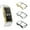 Black/Silver/Gold, variant on [3-Pack] Fintie Watch Frame for Fitbit Charge 3 / 3 SE - Soft TPU Plated Screen Protector Case Cover Bumper Shell
