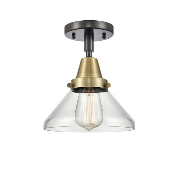 Innovations Lighting - Caden - 1 Light Flush Mount  Black Antique Brass Finish