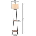 thumbnail image 6 of Maxax 65" Tripod Floor Lamp with Shelf, 3-Way Dimmable Standing Lamp with Oatmeal Fabric Shade for Living Room, Bedroom, Office, 6 of 6