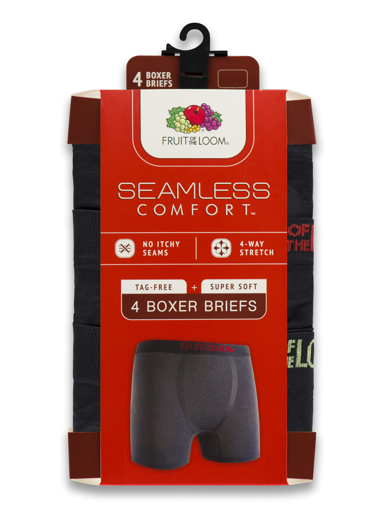 Fruit of the Loom Boys' Seamless Comfort Boxer Briefs, 4 Pack - image 3 of 5