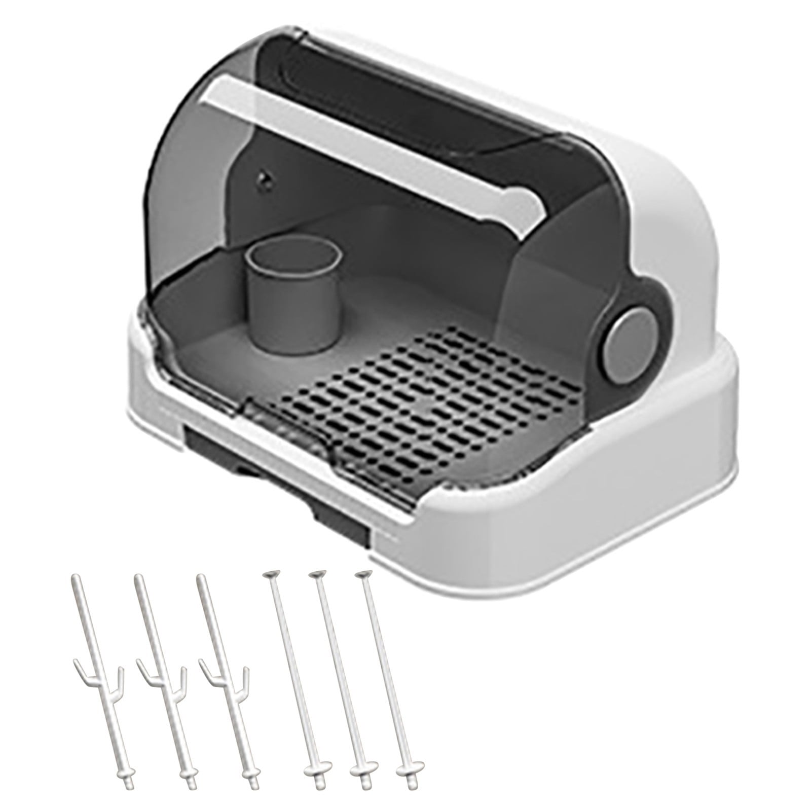 Baby Bottle Drying Rack Storage with Removable Tray BPA Free Plastic Organizer for Nursery Countertop