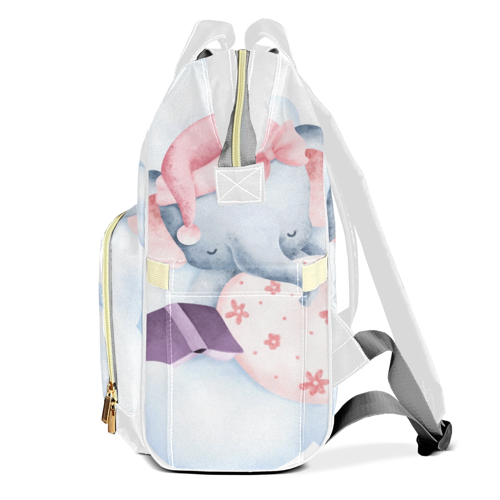Elephant Diaper Backpack – Large Capacity, Insulated Baby Bottle Pocket, Multifunctional Mommy Bag for Boys & Girls