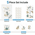 thumbnail image 2 of KAINSY Personalized Baby Crib Bedding Set - 5 Piece Custom Gift Crib Dinosaur Bed Set with Name for Baby Boys, Crib Sheet,Changing Pad Cover, Pillow, Wall Art, Nursery Decor for Toddlers, 2 of 7