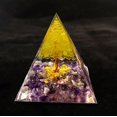 thumbnail image 1 of Mini pirámide de cristal natural, generador de energía, cuarzo, amatista, curación espiritual, cristal, chakra, pirámide de resina, 1 of 6