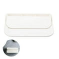 thumbnail image 3 of Bewildely Estantes flotantes para baño, estantes de almacenamiento de pared blancos laterales elevados, estante de almacenamiento de inodoro plegable Juegos de accesorios de baño L Bewildely HA028000-01, 3 of 6
