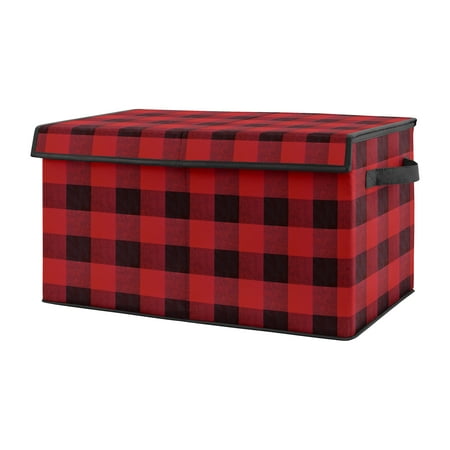 UPC: 0846480079668 | Lumberjack Buffalo Plaid Check Storage Fabric Toy Box by Sweet Jojo Designs