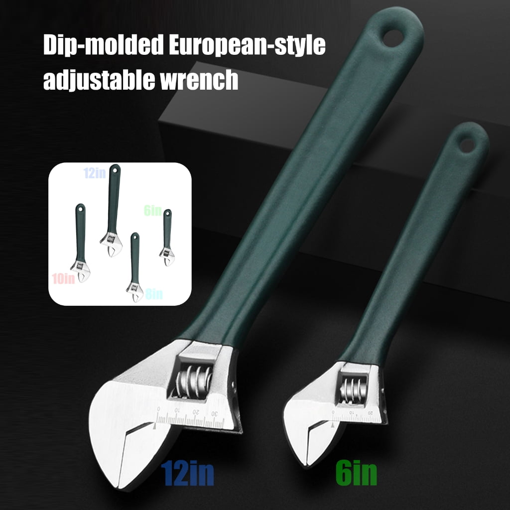 4Pcs Adjustable Wrench Universal Spanner Mechanical Workshop Hand Repair Tool