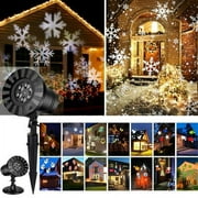 Led Christmas Lights Indoor Outdoor Projector Light 16 Patterns Rotating Projection Lampfor Halloween, Holiday, Party, Birthday Decoration