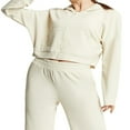 thumbnail image 1 of Women Waffle Workout Sports Jackets Solid Color Zip Yoga Track Hoodies, 1 of 4
